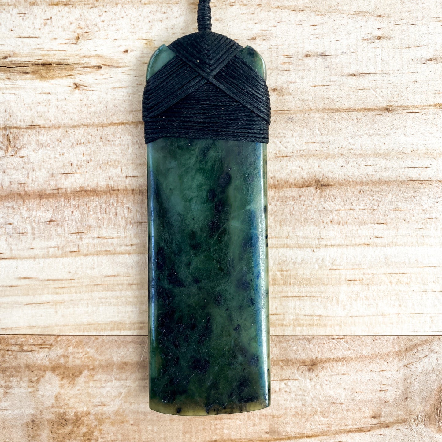 Extra Large Greenstone Toki Pendant 100x34 mm - Rivendell Shop