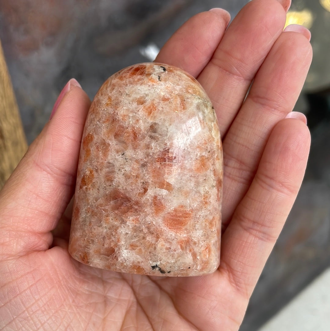 Polished Standing Sunstone Crystals - Rivendell Shop