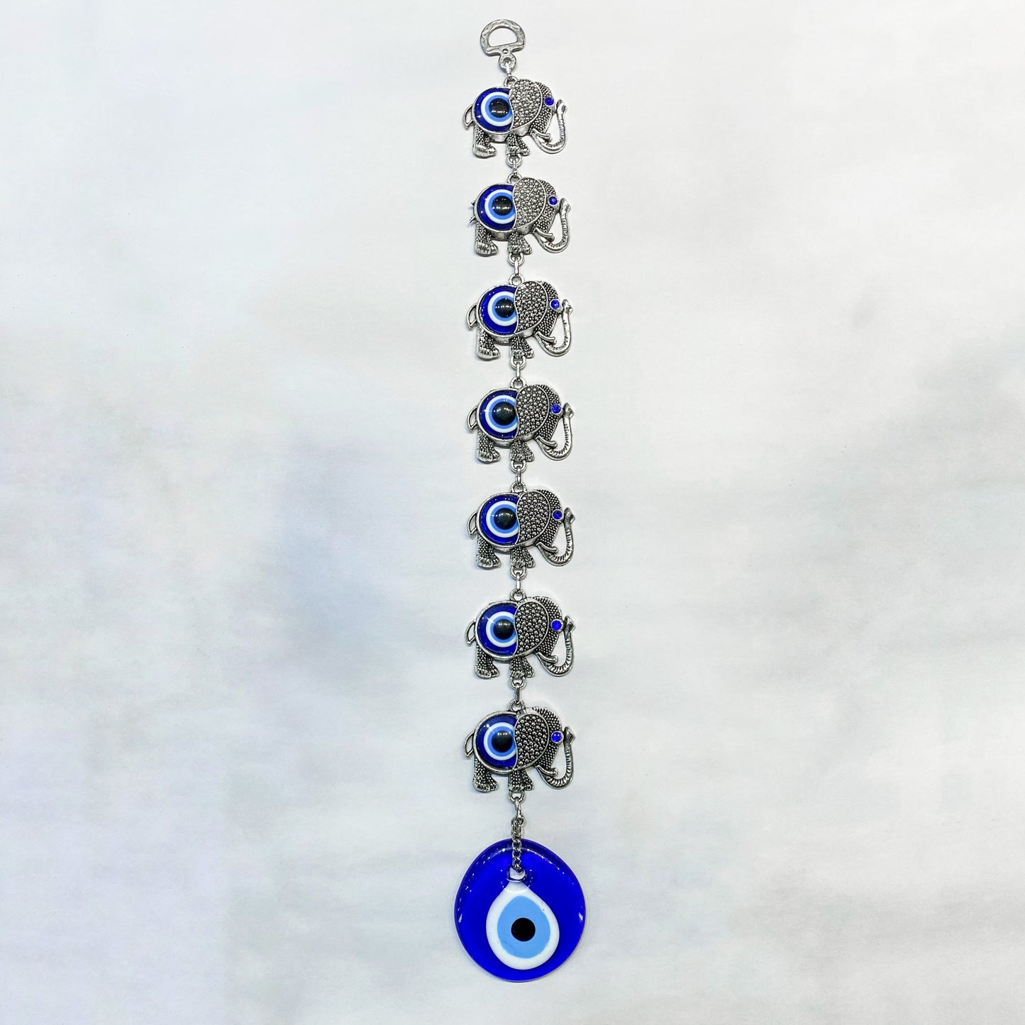 Evil Eye Hanging - 7 Elephant Silver - Rivendell Shop