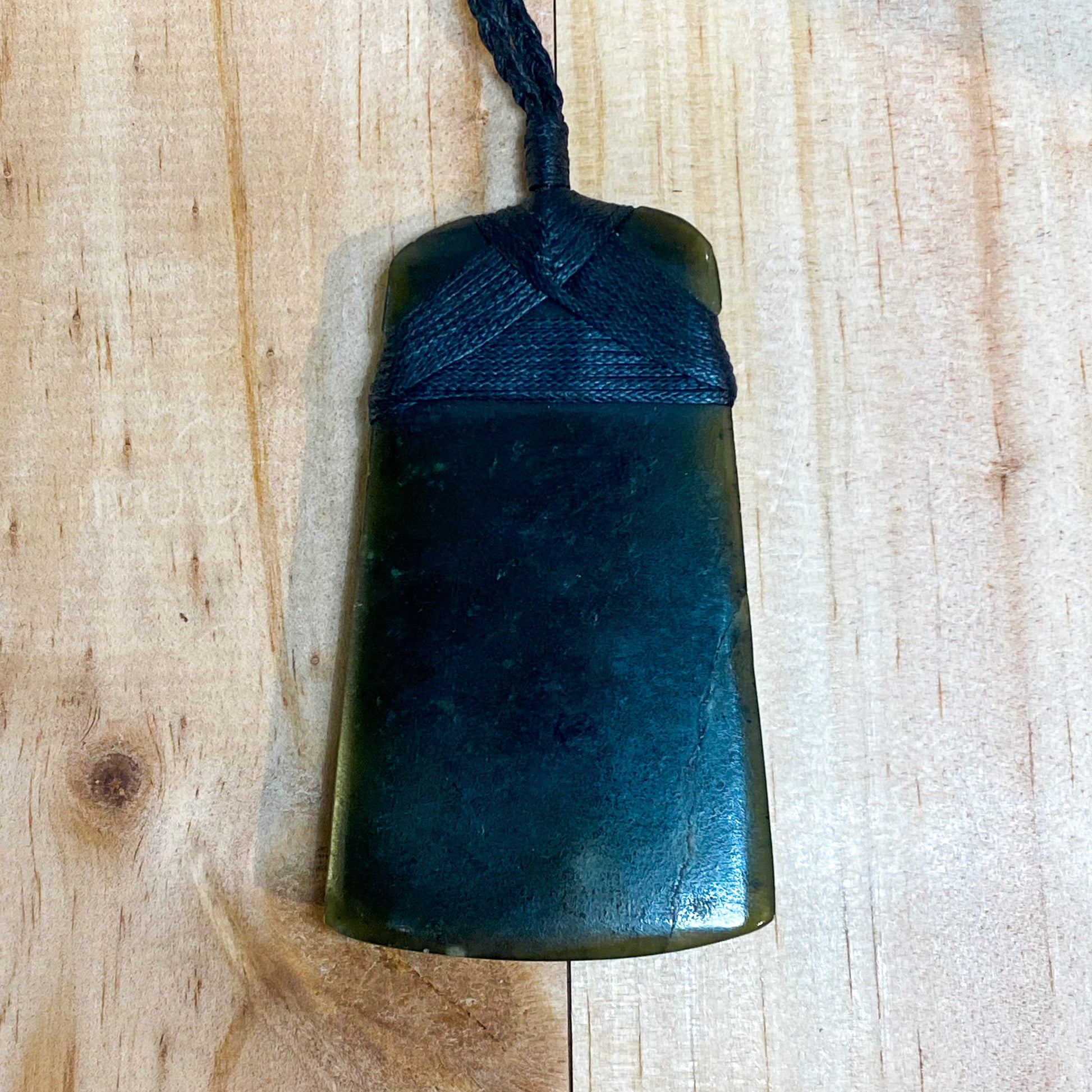 Greenstone Toki Pendant 70x40mm - Rivendell Shop