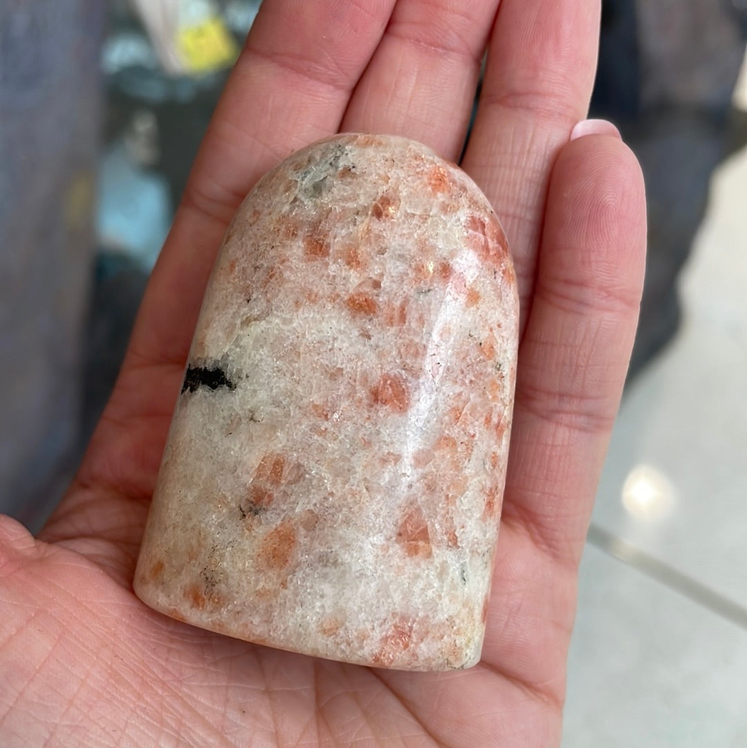 Polished Standing Sunstone Crystals - Rivendell Shop