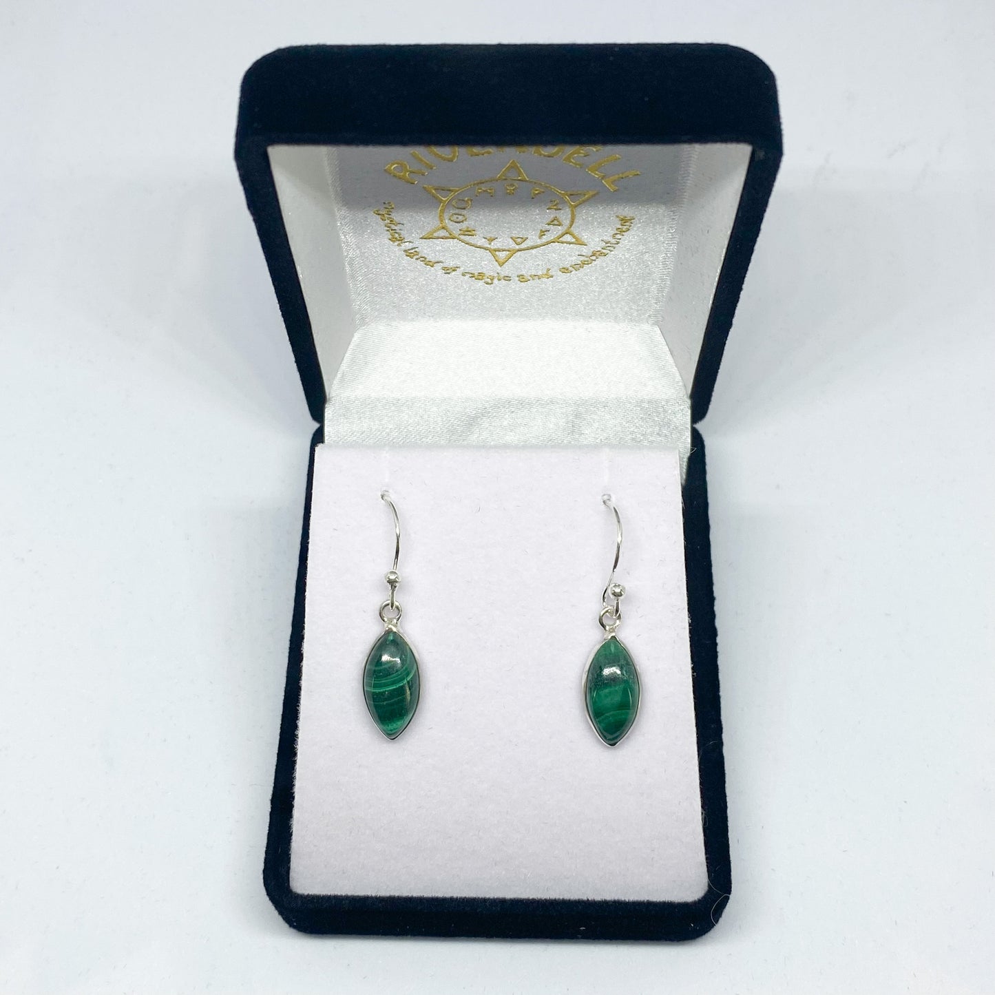 Malachite Drop Earrings - Rivendell Shop