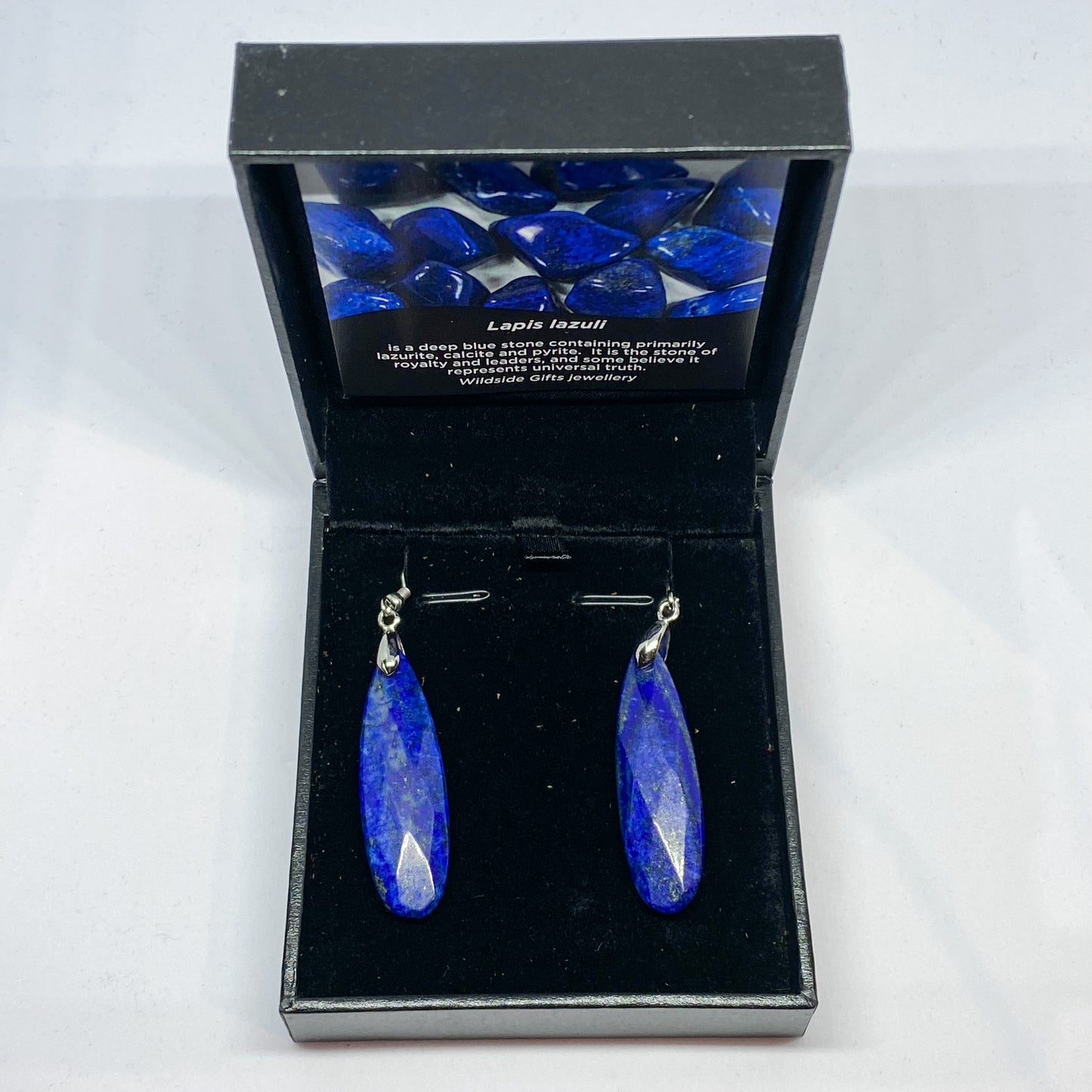 Lapis Lazuli Long Drop Earrings - Rivendell Shop