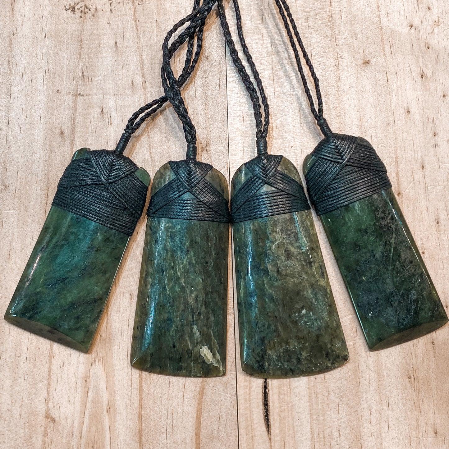 Greenstone Toki Pendant 80x40 mm - Rivendell Shop