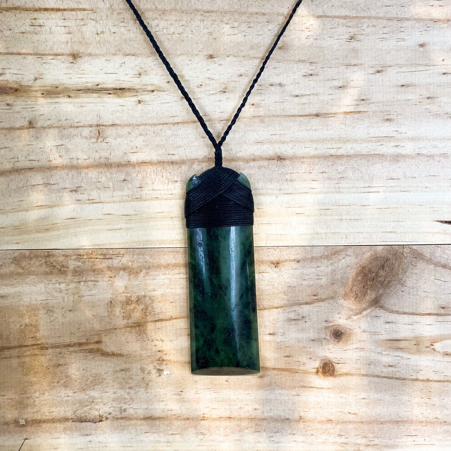 Extra Large Greenstone Toki Pendant 100x34 mm - Rivendell Shop