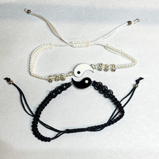 Yin & Yang Cord Bracelet - EACH - Rivendell Shop