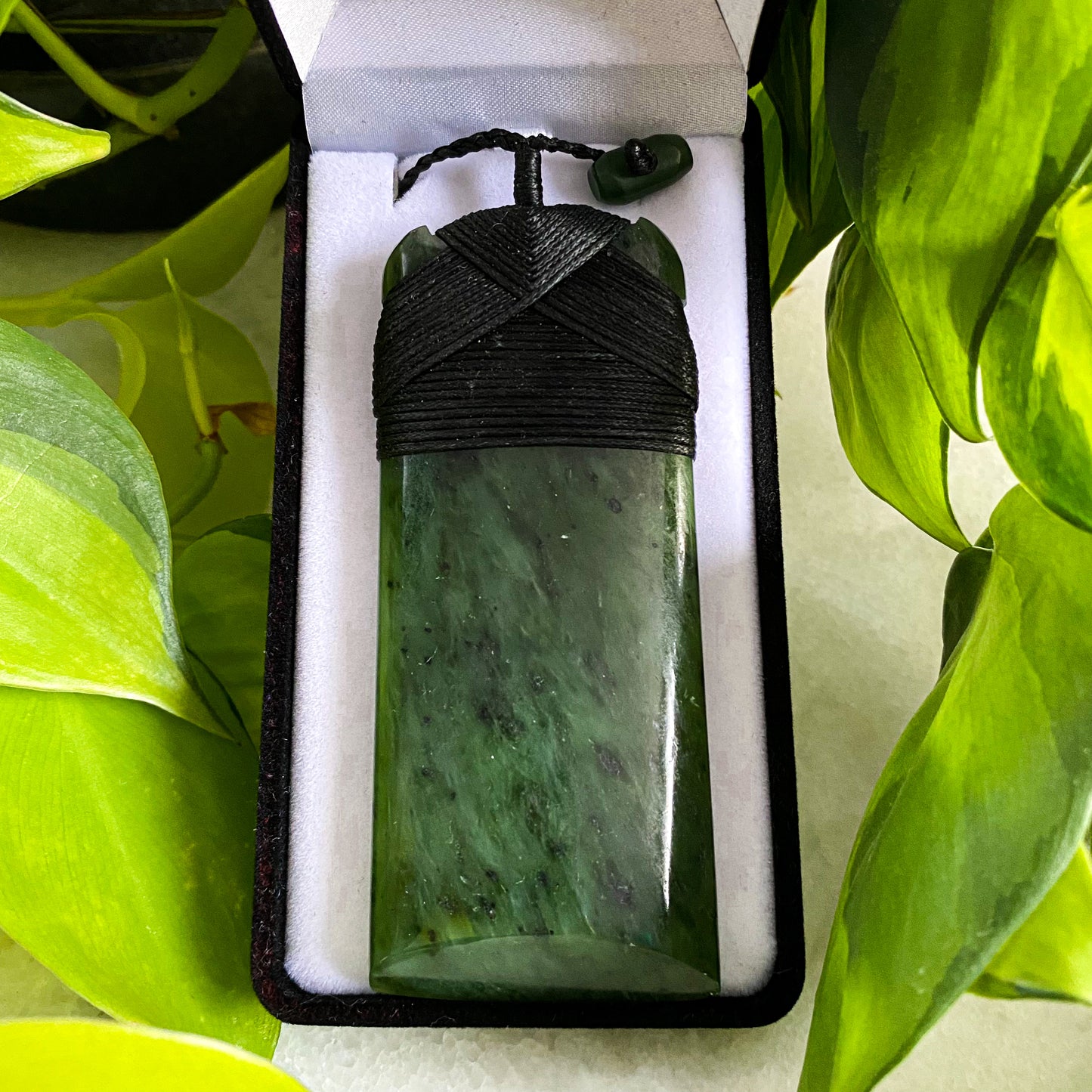 Extra Large Greenstone Toki Pendant 90x38 mm - Rivendell Shop