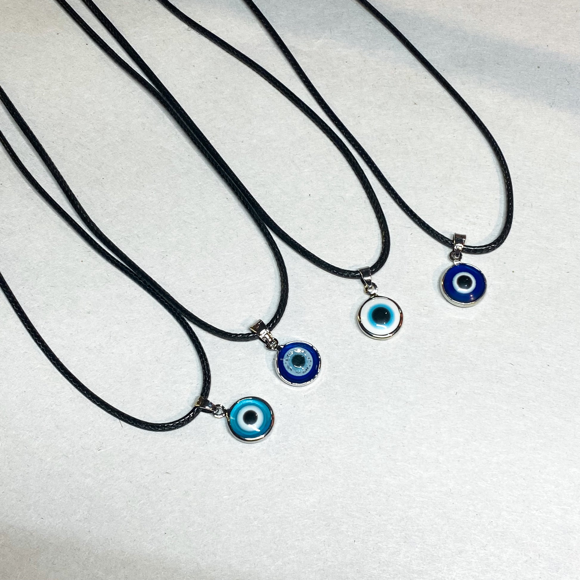 Evil Eye Assorted Pendant w Wax Cord - Small - Rivendell Shop