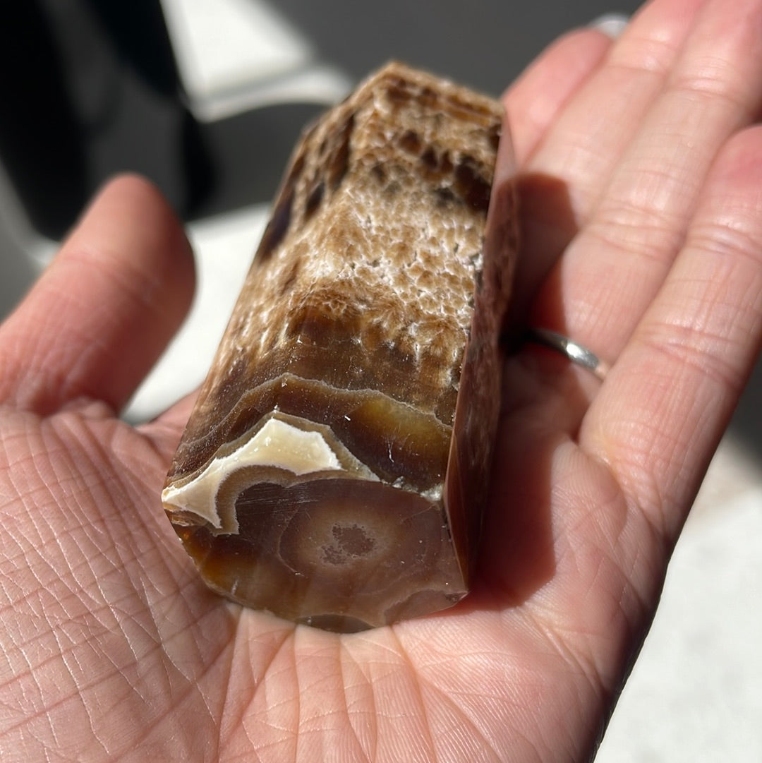 Chocolate Calcite point - Rivendell Shop