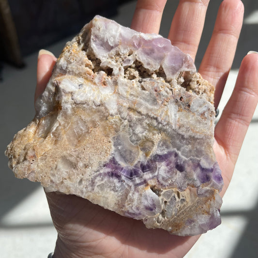 Chevron amethyst slab - Rivendell Shop