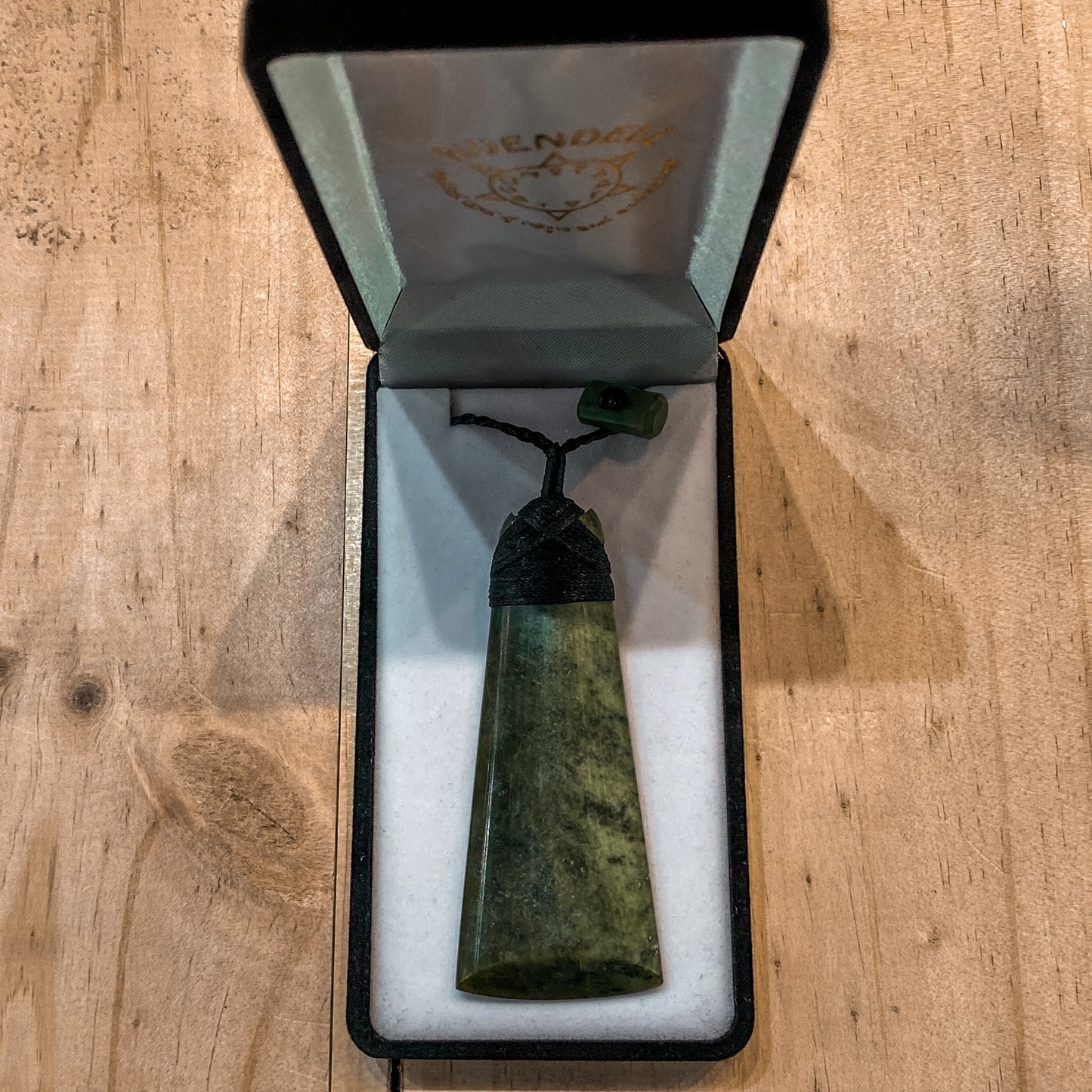 Large Greenstone Toki Pendant 80x32 mm - Rivendell Shop