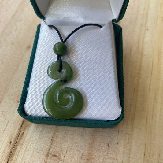 Double Spiral Pendant 2.5cm - Rivendell Shop